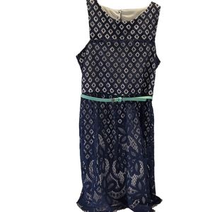 Xtraordinary Navy lace Sleeveless Dress Size 12